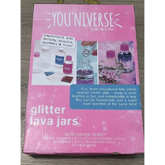 You*niverse Glitter Lava Jars Fun Science Kit BRAND NEW - Picture 4 of 10